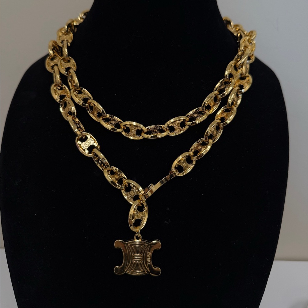 Celine Chain Gold-Plated Belt